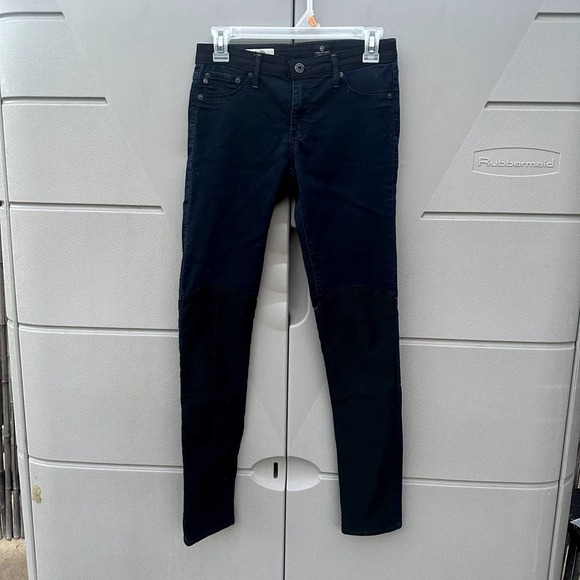 AG ADRIANO GOLDSCHMIED The Ally Color-Blocked Legging Jeans Women’s Size 27R - Picture 7 of 10